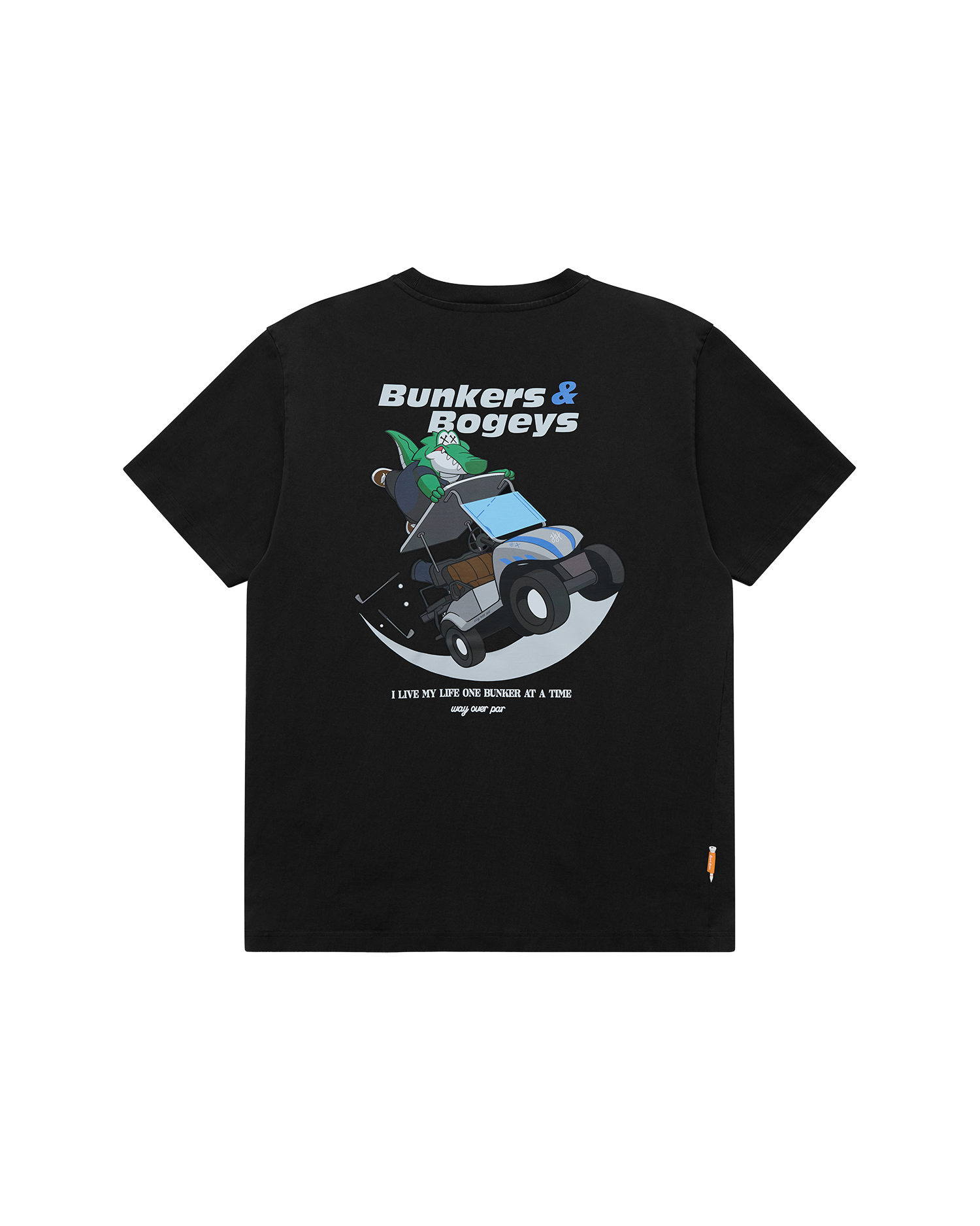 Bunkers & Bogeys T-shirt Back Black