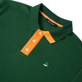 Men's Chippy Polo Cream green detail