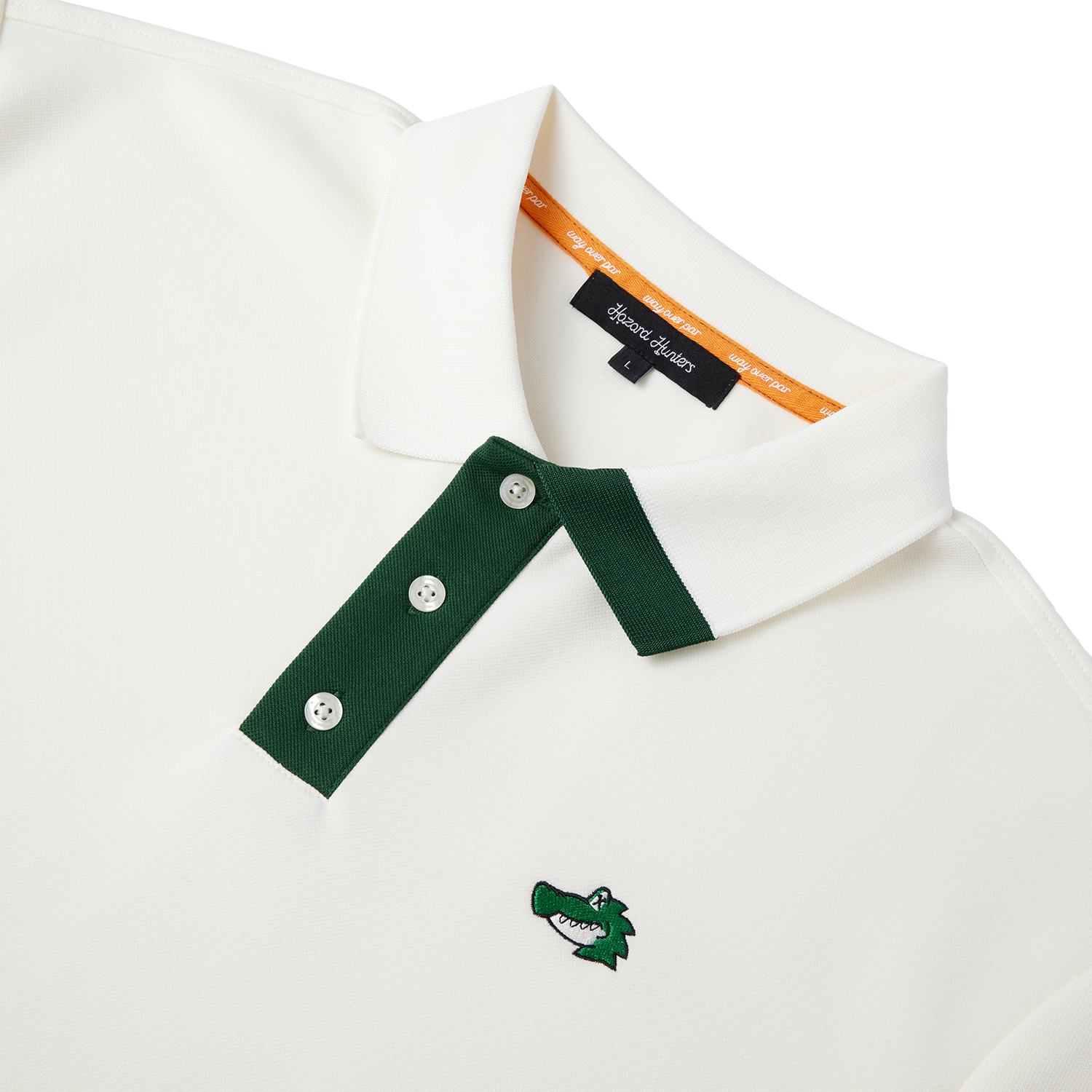 Men's Chippy Polo Cream detail