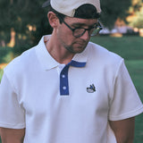 Men's Hunter Polo - White/Blue